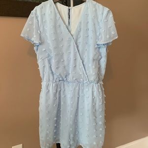 Baby blue romper Sz large